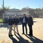 Intendente Albisu visitó las obras de recuperación vial en calle Acuña de Figueroa