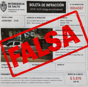 Boleta falsa